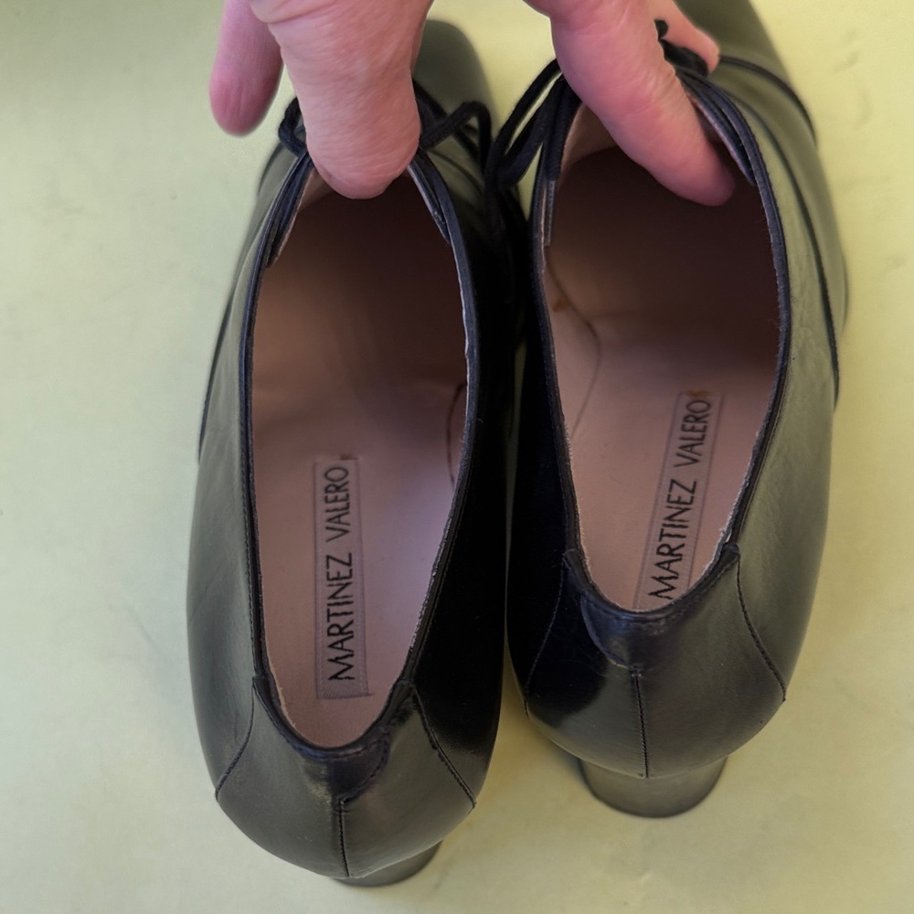 New Vintage 90’s Martinez Valero Black All Leather booties - Picture 9 of 9